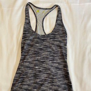 Black and White Striped Athletic Tank